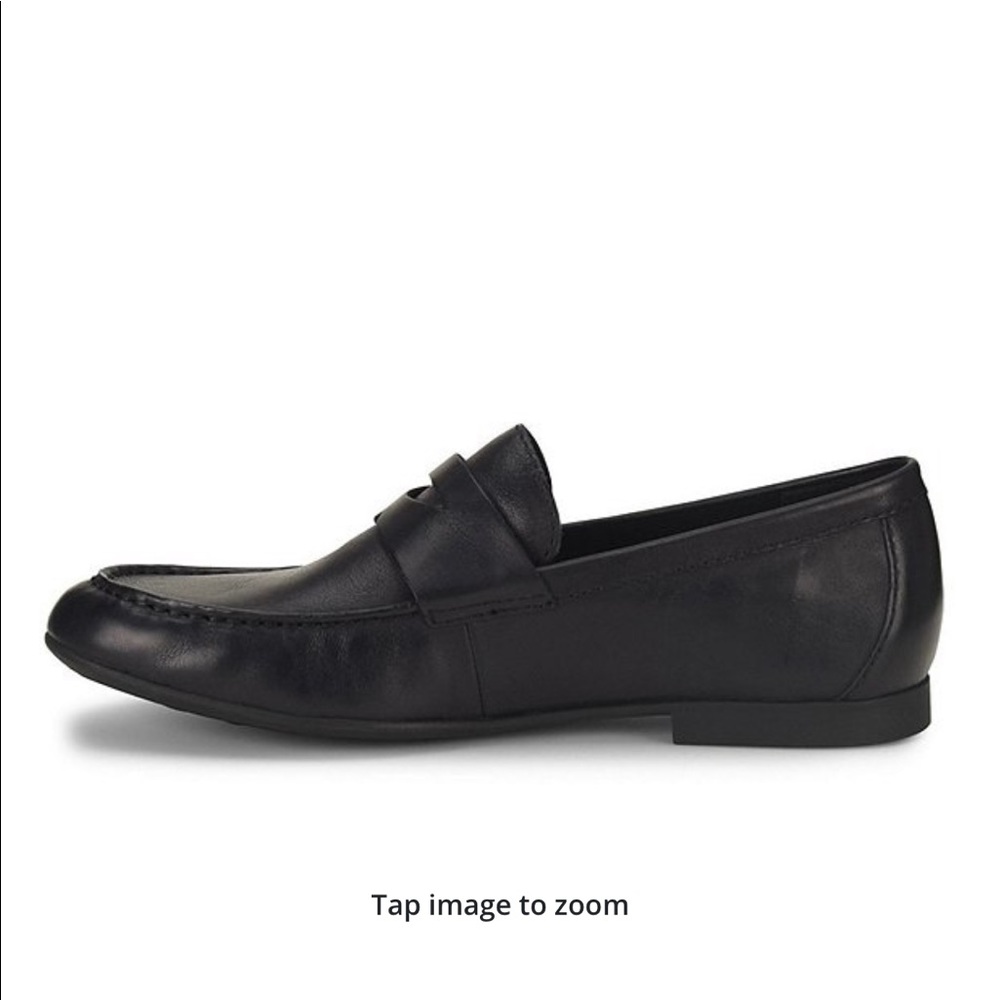 Born men’s black leather loafers